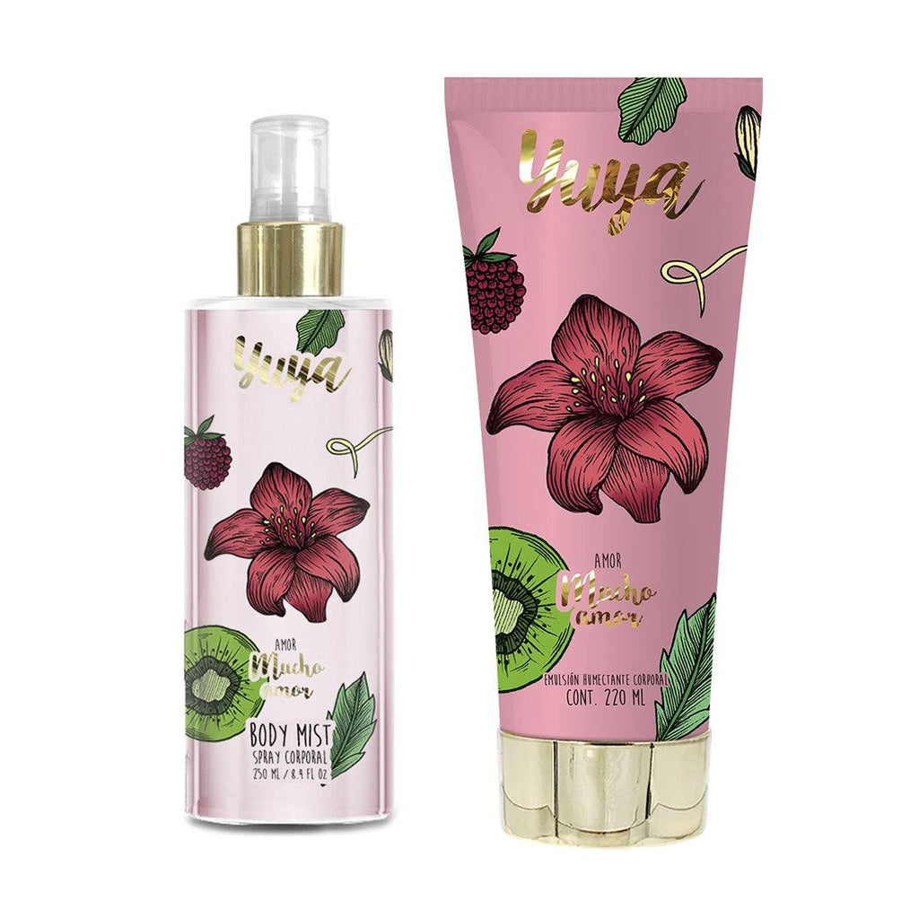 body mist y crema. Set body mist y emulsión corporal Yuya - "Amor Mucho Amor" by Republic Cosmetics